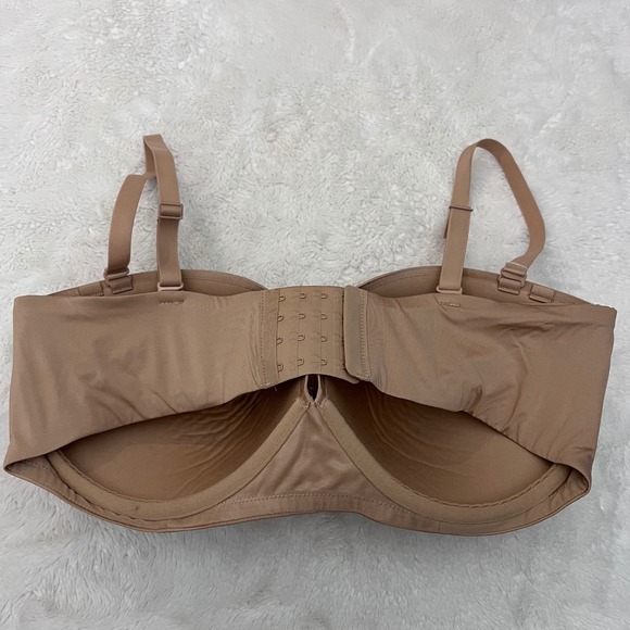 SKIMS Women's Ultimate Push-Up Strapless Bra Clay Tan BA-BAN-3208 40DD NEW - Picture 5 of 11